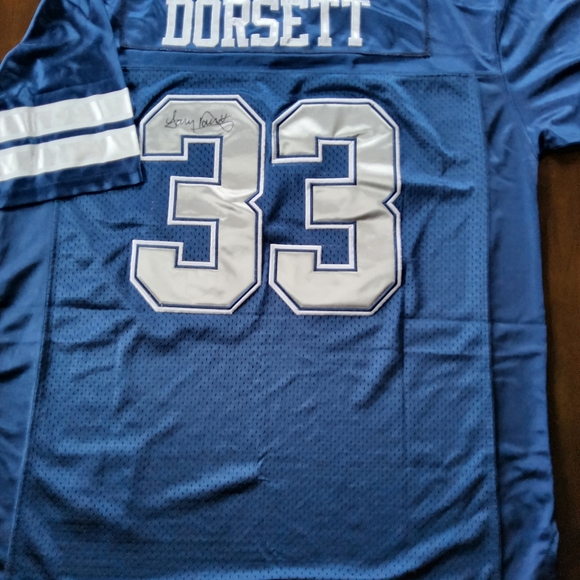 NFL 3 DALLAS COWBOYS FOOTBALL JERSEY 2 OF THE 3 ARE AUTOGRAPHED BY TONY DORSETT - Picture 7 of 16